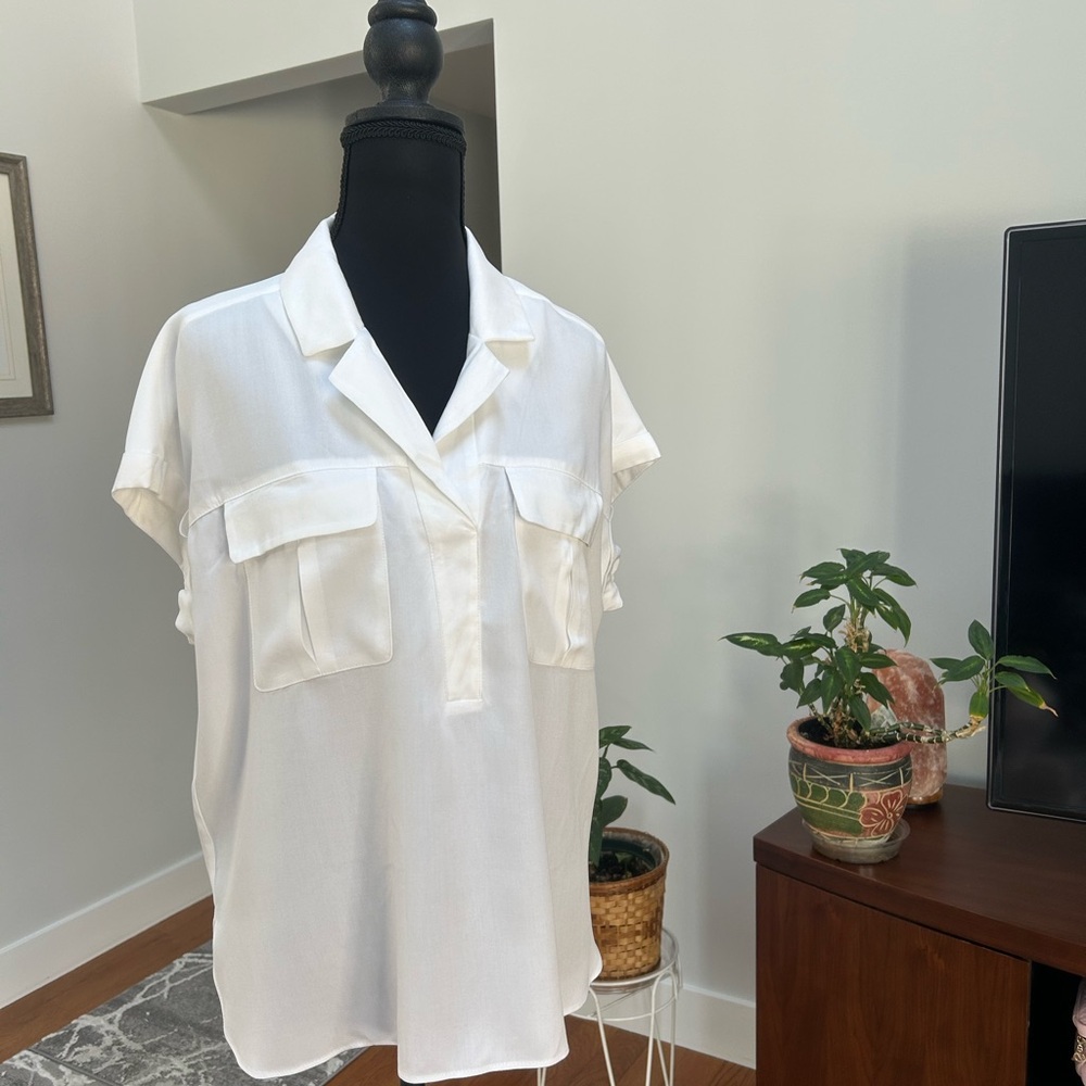 Rose & Olive Classic White Blouse
